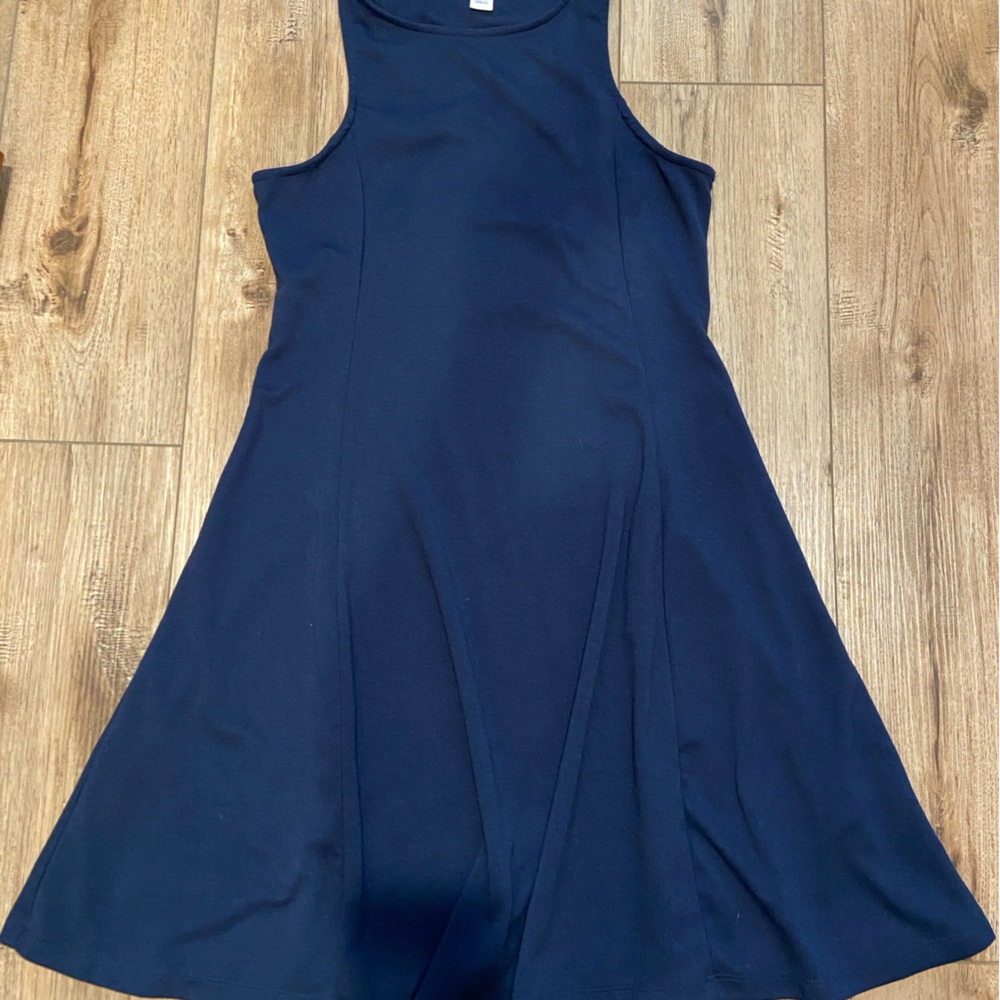 EUC Old Navy navy swing dress L